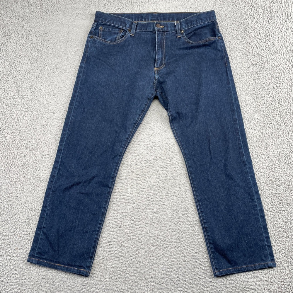 Brooks Brothers Jeans Mens 36x27 Blue 1818 Denim Slim Fit Supima Cotton Stretch